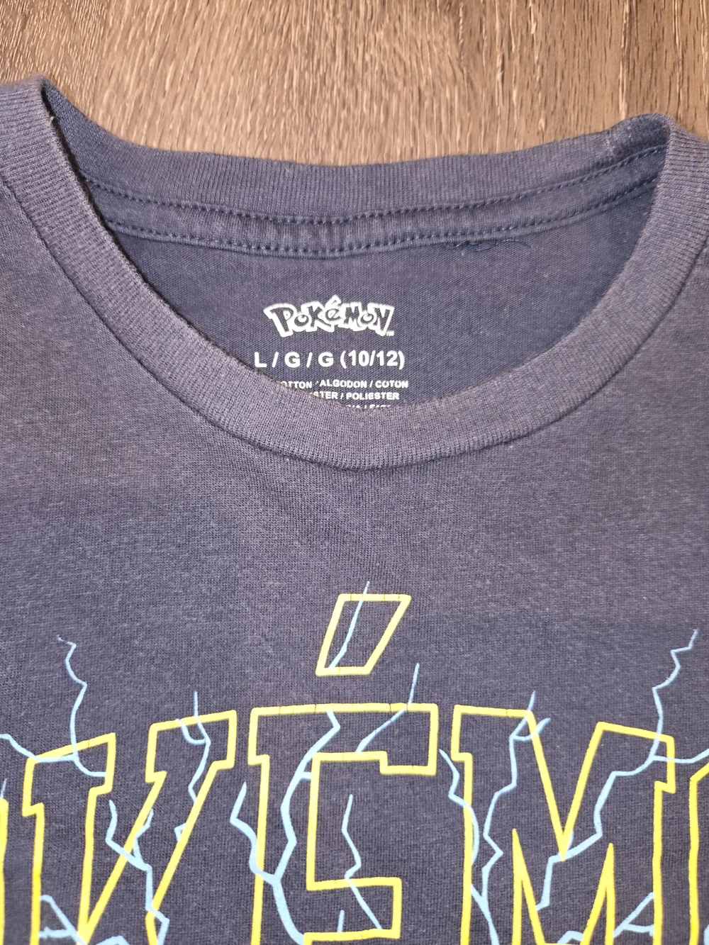 Pikachu Kids Short Sleeve Tee - Navy
